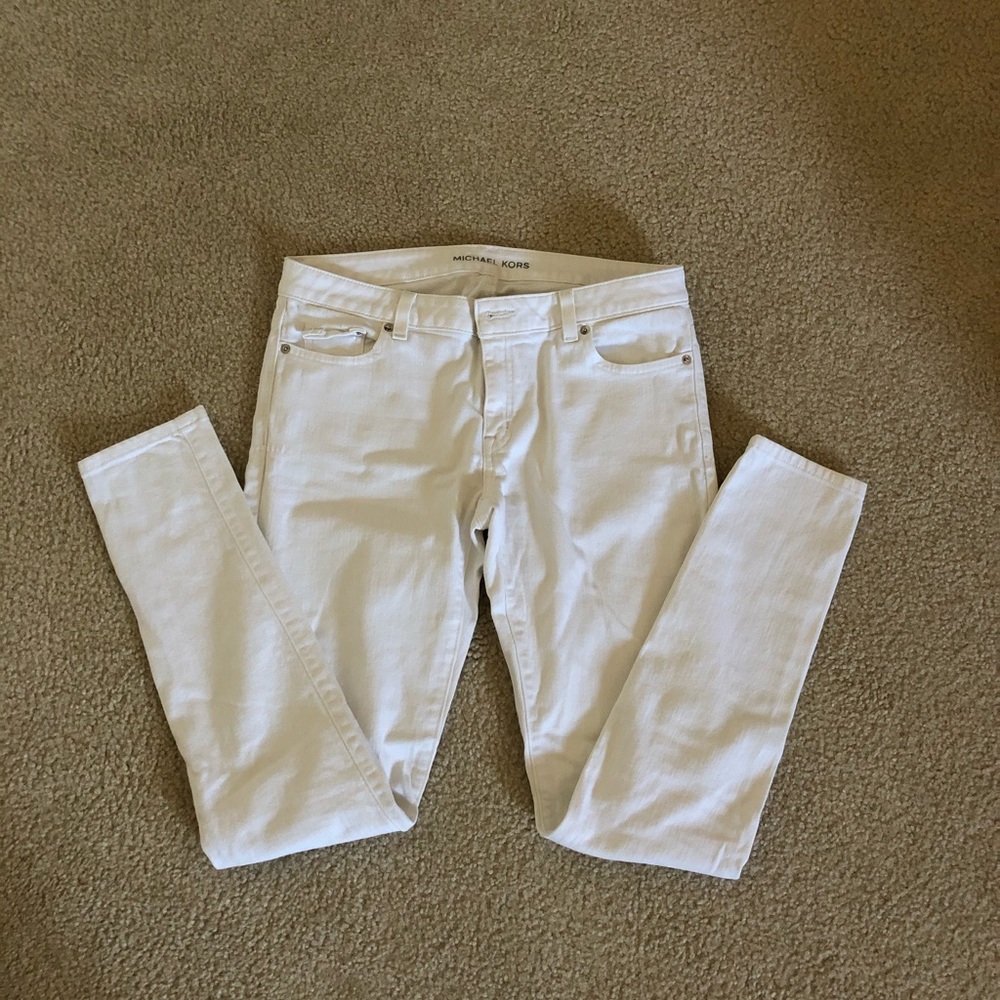 MK White Skinny Jeans Sz 6